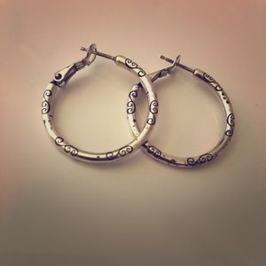 Brighten hoop earrings.